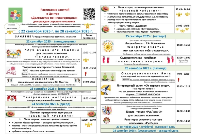 Долголетие по-нижегородски